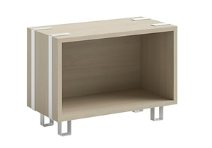 lot 8 image: Safco 24 W x 17.25 H - Wooden Ready Home Office Stackable Cube Storage BeigeWhite - Model 5509WHNA