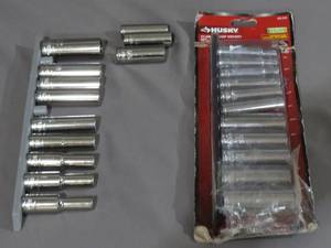 lot 40 image: Mixed Lot Husky Deep Sockets