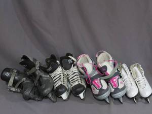 lot 72 image: Mixed Lot of Youth Ice Skates
