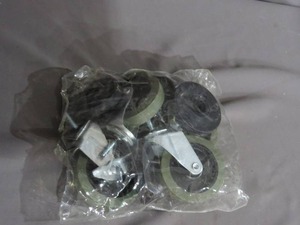 lot 93 image: Set of 4 New 4 Caster Wheels