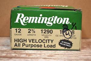 Remington All-Purpose Load 12ga game load shells 2.75 8-shot 25 shells