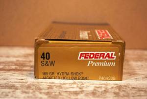 Federal Hydra Shok .40 S&W 165gr JHP 50rd box