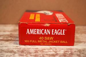 American Eagle .40 S&W 165gr FMJ 50rd Box Lot 1 of 2