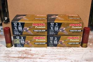 Federal Tungsten-Iron 12ga  3 BB-shot 42 shells Lot 1 of 2