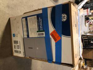lot 17 image: GE 50-Pint Dehumidifier for Basement, Garage or Wet Rooms up to 4500 sq. ft. in Grey, Smart Dry  Customer Returns See Pictures