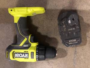 lot 45 image: RYOBI ONE 18V Cordless 12 in. DrillDriver Kit with (1) 1.5 Ah Battery and Charger  Customer Returns See Pictures