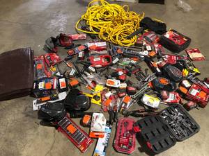 lot 37 image: Huge Lot of Assorted Hand Tool and Hardware Various Models and Conditions   Customer Returns See Pictures