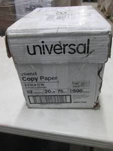 lot 1 image: Case of 2500 Sheets Universal Copy ...