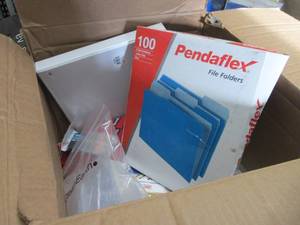 lot 33 image: Box of Assorted Office Products...