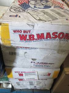lot 35 image: Case of WB Mason Premium Bright Cop...