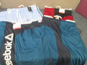 lot 55 image: 4 pr NWT Mens Medium Shorts...