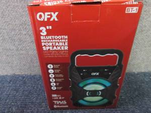 lot 127 image: QFX 3 RECHARGEABLE PARTY SPEAKER ...