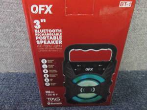 lot 128 image: QFX 3 RECHARGEABLE PARTY SPEAKER ...