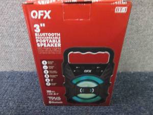 lot 130 image: QFX 3 RECHARGEABLE PARTY SPEAKER ...