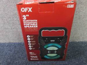 lot 131 image: QFX 3 RECHARGEABLE PARTY SPEAKER ...