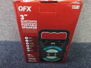 lot 133 image: QFX 3 RECHARGEABLE PARTY SPEAKER ...