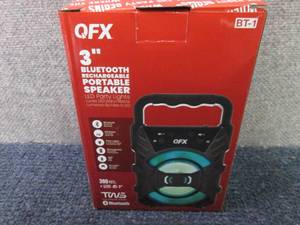 lot 134 image: QFX 3 RECHARGEABLE PARTY SPEAKER ...
