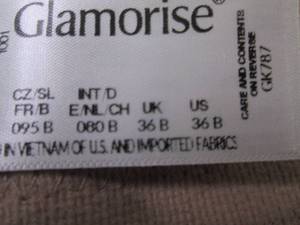 lot 203 image: Glamorise MagicLift Cotton-Blend Fu...