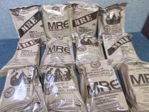 lot 261 image: Sealed Case of 12 MREs Meal Ready ...