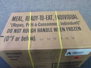 lot 263 image: Sealed Case of 12 MREs Meal Ready ...
