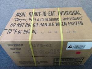 lot 266 image: Sealed Case of 12 MREs Meal Ready ...