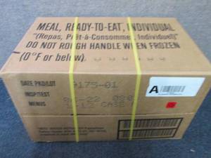 lot 269 image: Sealed Case of 12 MREs Meal Ready ...