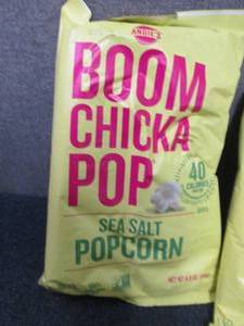 lot 299 image: 6- 4.8 oz Bags Boom ChickPOp Sea Sa...