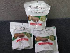 lot 310 image: 3- 7.5 oz Russell Stover Sugar Free...