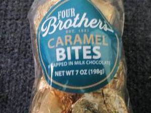 lot 320 image: 3- 7 oz Four Brothers Caramel Bites...