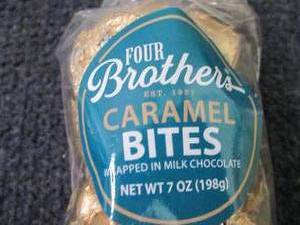 lot 321 image: 3- 7 oz Four Brothers Caramel Bites...