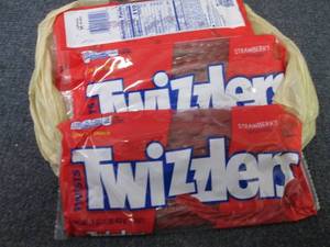 lot 340 image: 4- 16 oz Strawberry Twizzlers...