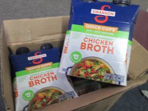 lot 346 image: 24-8 oz Swanson Chicken Broth...