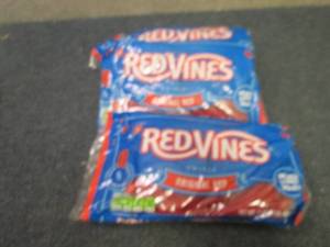 lot 359 image: 3- 16 oz Redvines...