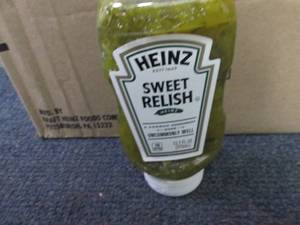 lot 374 image: 12- 12.7 oz Heinz Sweet Relish in d...