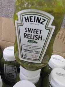 lot 375 image: 12- 12.7 oz Heinz Sweet Relish in d...