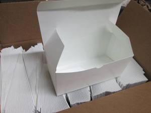 lot 460 image: Case of 250 - White Paper Boxes 4x4...