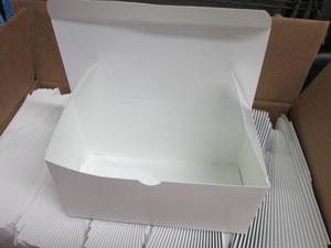 lot 467 image: Case of 250 - White Paper Boxes 4x4...