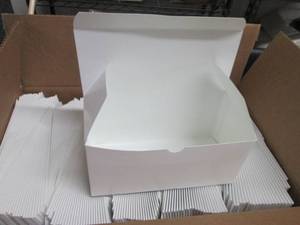lot 468 image: Case of 250 - White Paper Boxes 4x4...