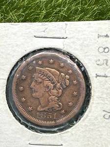 1851 Large Cent Penny