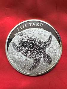 1oz .999 Silver Fiji Turtle Round