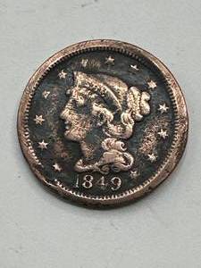 1849 Large Cent Penny