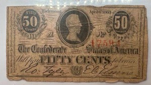 1863 Fifty Cent Piece