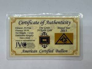24kt Gold 14 Grain Bar