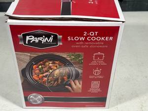 2 Quart Slow Cooker with removable oven-safe stoneware. New in Box