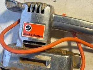 Black and Decker Electric Sander and Craftsman Air-Powered Sander