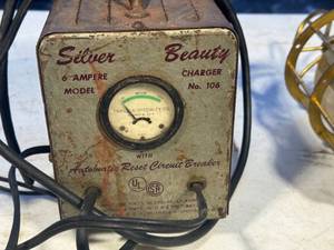 Vintage Battery Charger and Trouble Light