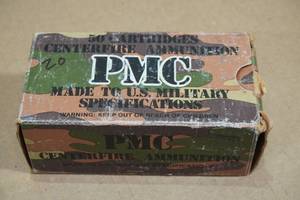 lot 186 image: 20 PMC .30 Carbine 110 Gr FMC Ammo