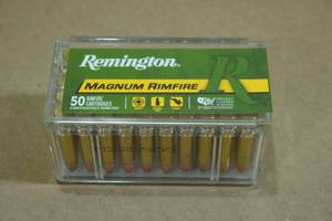 lot 192 image: 50 Remington .22 Win Mag 40 Gr JHP Ammo