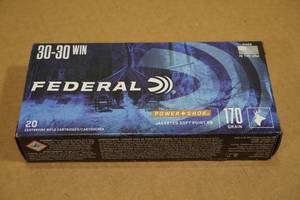 lot 194 image: 20 Federal Power Shok .30-30 Win 170 Gr JSP RN Ammo