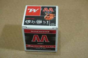 lot 211 image: 25 Winchester AA 410 Bore 2-12 9 Shot Shotshells